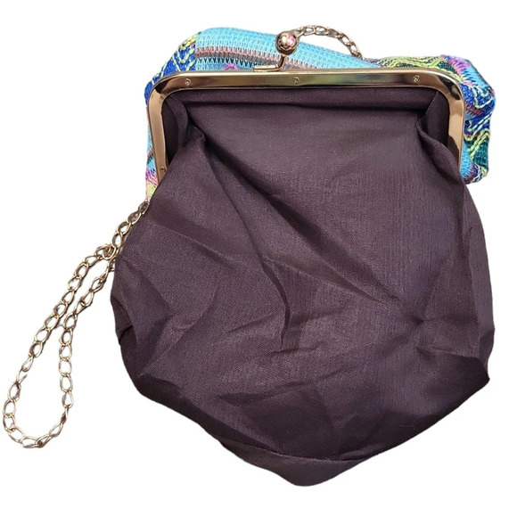 Fashion Hasp Ladies Weave Handbags Summer Beach Female Rattan Small Purse Nylon - Picture 5 of 5